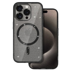 Glitter Magsafe Case for Samsung Galaxy S23 black clear