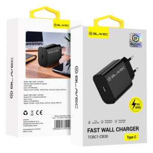 Blavec Wall charger BC-1 - Type C - PD 30W (TCBC1-CB30) black