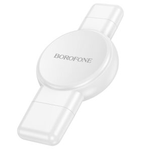 Borofone Wireless induction charger for Smartwatch BQ31 Portable 2,5W for iWatch 1-9, SE/SE2, Ultra/Ultra2, Samsung Watch 1-7, Ultra white