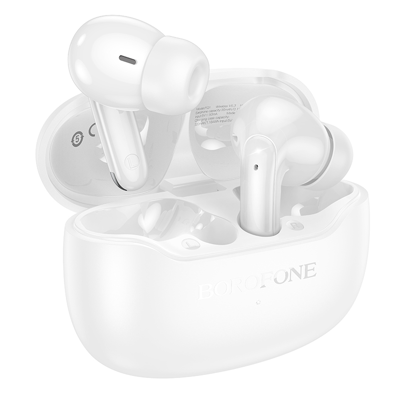 Borofone TWS Bluetooth Earphones FQ1 Shine white