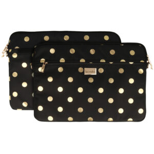 Wonder Sleeve Laptop 15-16 inches gold polka-dot