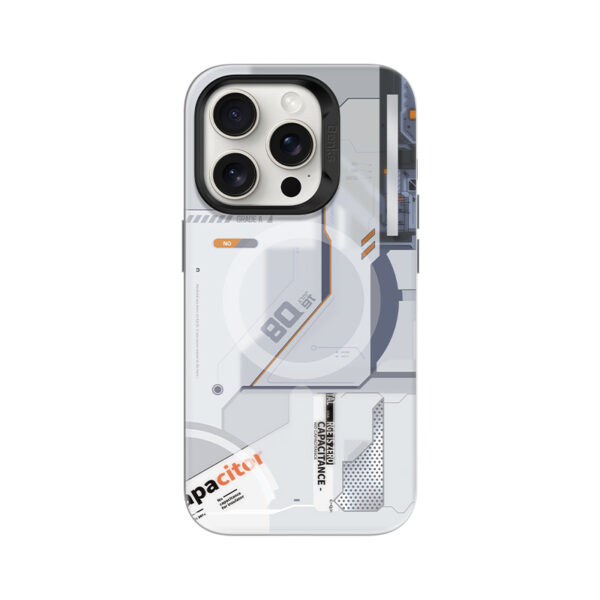 Benks Magnetic Mecha Series Case for Iphone 15 Pro white