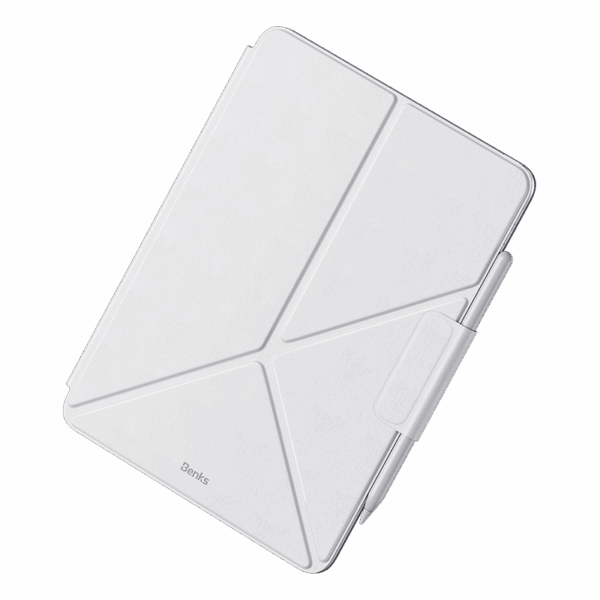 Benks Magnetic Multi-Fold Protective Case for Ipad Air 13 2024 white