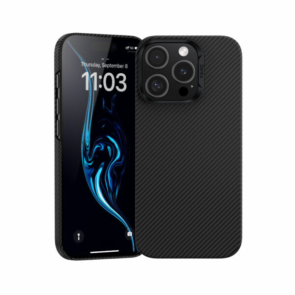 Benks Magnetic Armor Air Kevlar Case PC Frame 600D for Iphone 16 Pro black