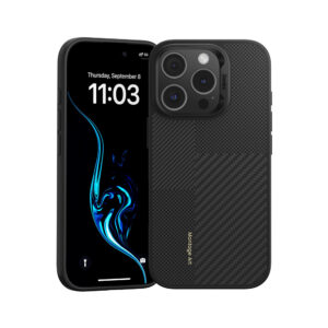 Benks Montage Magnetic Armor Pro Kevlar Case Metal Frame 600D+1500D for Iphone 16 Pro black