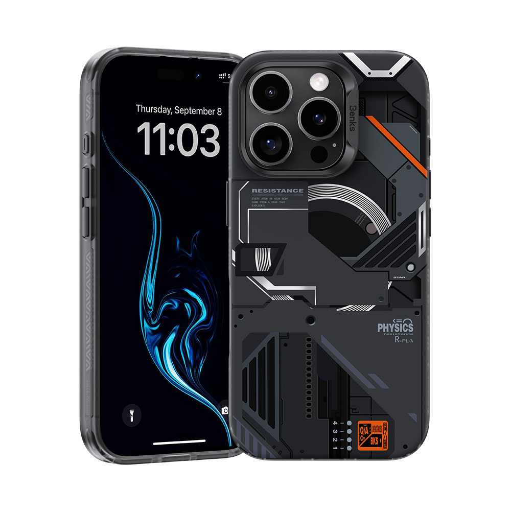 Benks Magnetic Mecha Series Case for Iphone 16 Pro Max black