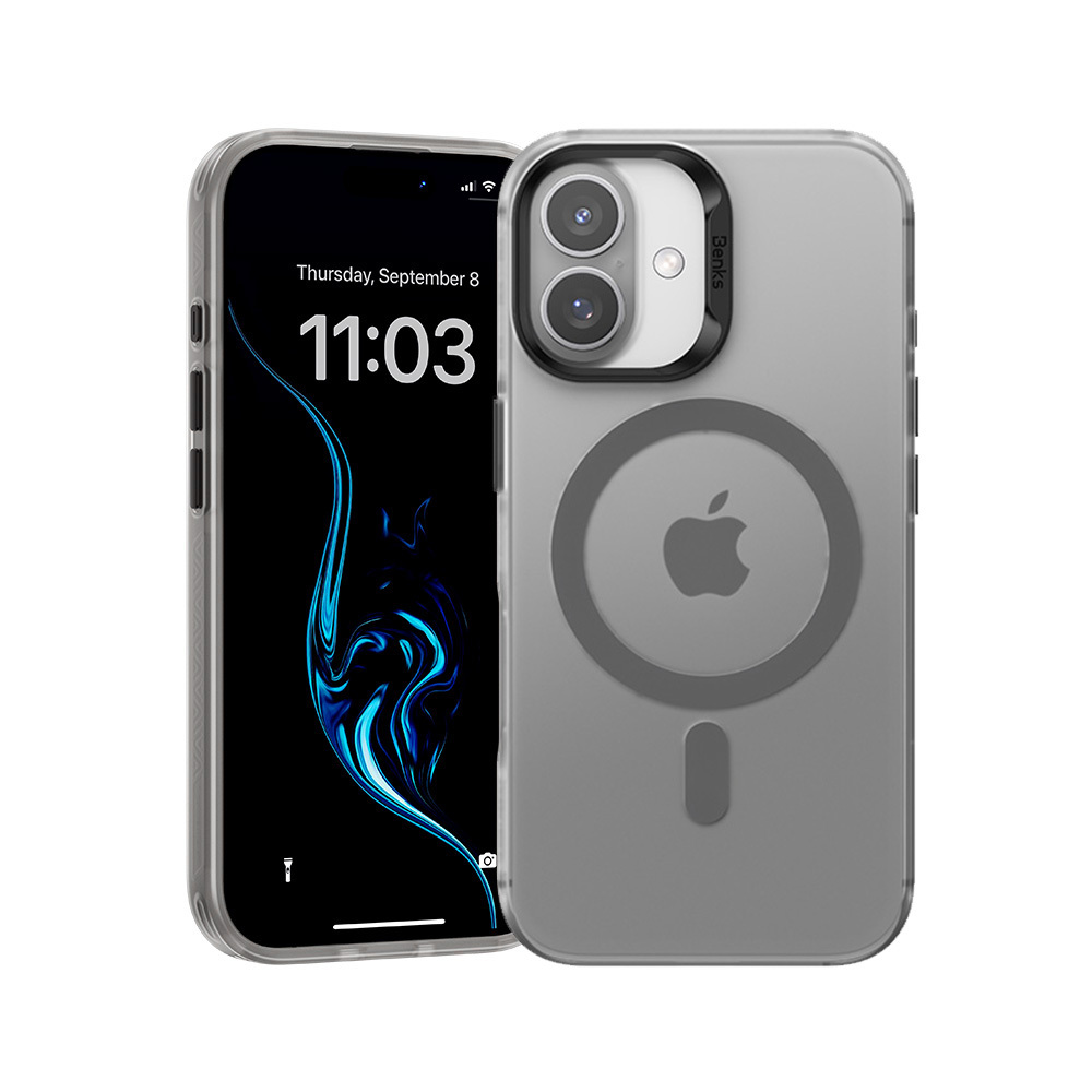 Benks Magnetic Lucid Armor Case (0063) for Iphone 16 grey