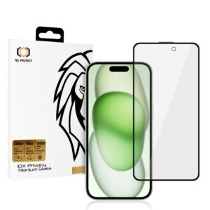Tempered glass Tel Protect 10X Privacy Titanium for Iphone 16