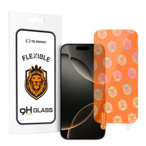 Tel Protect Best Flexible Hybrid Tempered Glass for IPHONE 16 PRO MAX
