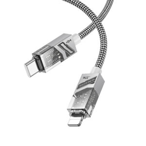 Borofone Cable BU42 Octavia - Type C to Lightning - PD 27W 1,2 metres grey