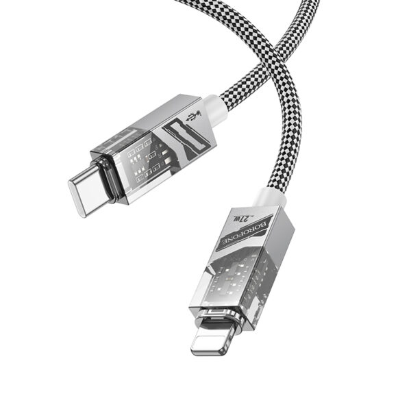Borofone Cable BU42 Octavia - Type C to Lightning - PD 27W 1,2 metres grey