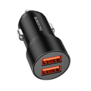 Borofone Car charger BZ19B Wisdom - 2xUSB - QC 3.0 36W black