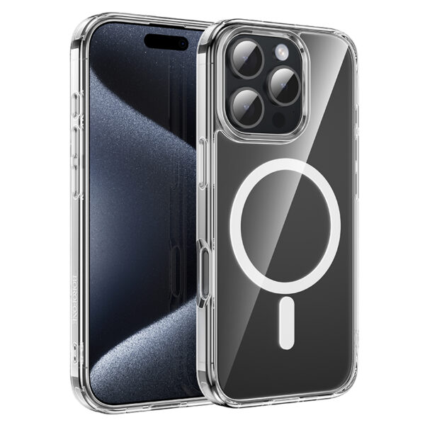 Borofone Case BI5 Ice Shield Magnetic Iphone 16 Pro transparent
