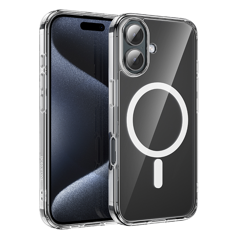 Borofone Case BI5 Ice Shield Magnetic Iphone 16 transparent