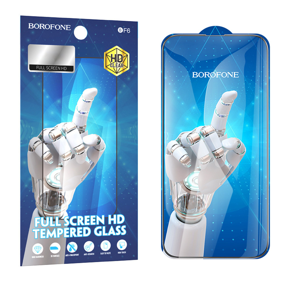 Borofone Tempered glass BF6 Diamond Armor Full Screen HD for Iphone 16 Pro Max - 10 pieces