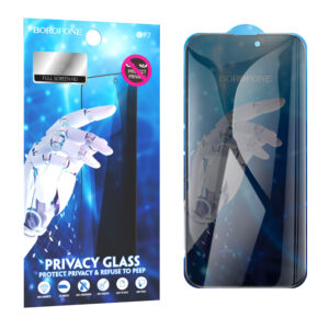 Borofone Tempered glass BF7 Diamond Armor Full Screen Anti-spy for Iphone 16 Pro - 10 pieces