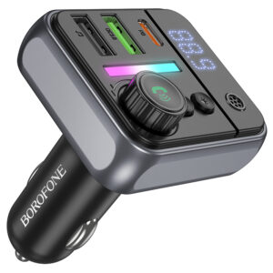 Borofone Transmitter FM BC50 Ascenso MP3, Bluetooth - 2xUSB + Type C - QC 3.0 PD 38W black