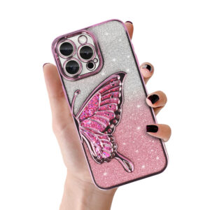 Tel Protect Butterfly Water Case for Iphone 15 Pro pink