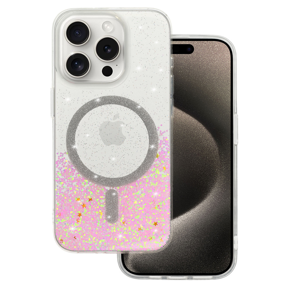 Tel Protect Moonlite Magsafe Case for Iphone 11 pink clear
