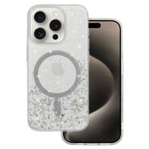 Tel Protect Moonlite Magsafe Case for Iphone 14 Pro silver clear
