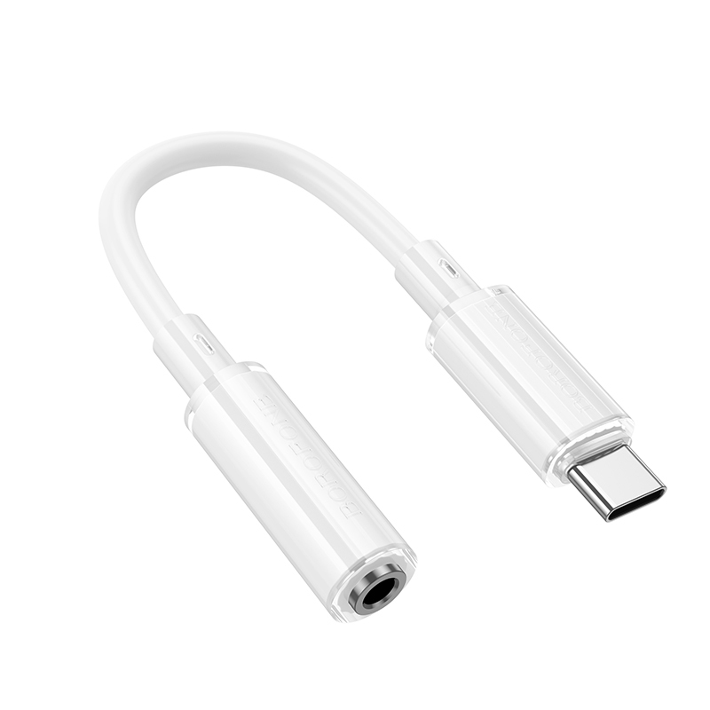Borofone Adapter BV22 Lemon - Type C to jack 3,5mm (DAC) - white