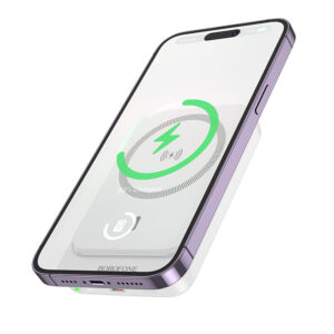 Borofone Power Bank 10000mAh BJ63A Nimble - Type C - PD 20W magnetic with induction charging white