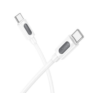 Borofone Cable BX114 Structure - Type C to Type C - PD 60W 3A 1 metre white
