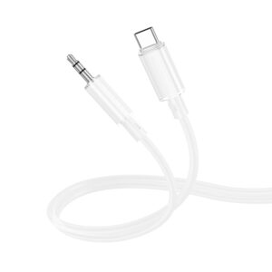 Borofone Cable AUX BL21 Lemon - Type C to jack 3,5mm - 1 metre white