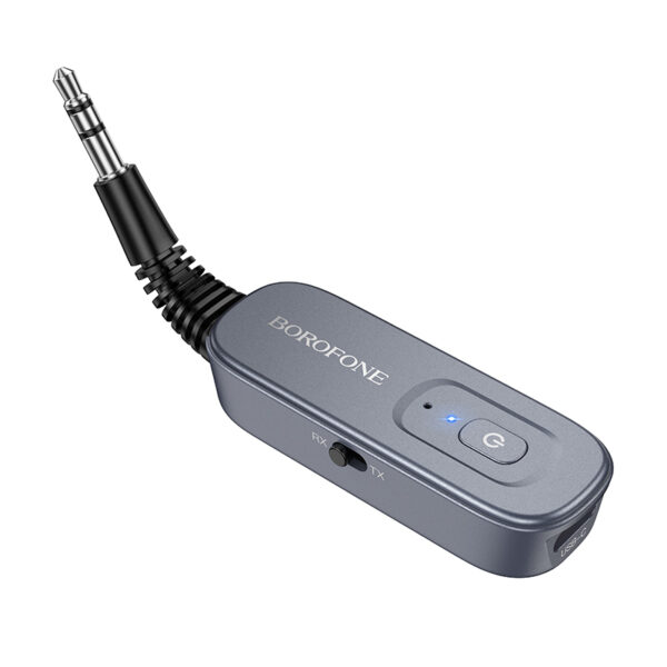 Borofone Audio Bluetooth Receiver AUX BC51 Clear Way grey