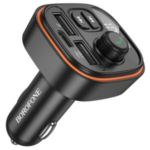 Borofone Transmitter FM BC59 Heroic MP3, Bluetooth - 2xUSB + Type C - black