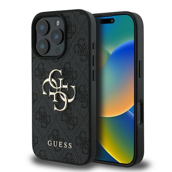 product-98671 Original Case GUESS 4G Big Logo GUHCP16L4GMGGR for Iphone 16 Pro black