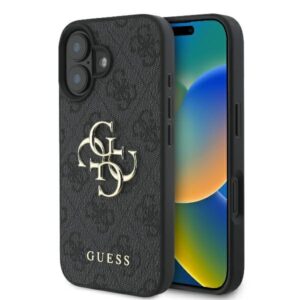 Original Case GUESS 4G Big Logo GUHCP16S4GMGGR for Iphone 16 black
