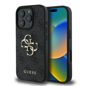 Original Case GUESS 4G Big Logo GUHCP16X4GMGGR for Iphone 16 Pro Max black