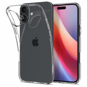 Case SPIGEN Liquid Crystal ACS08190 do Iphone 16 - Crystal Clear