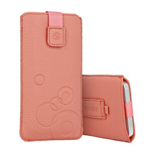 WONDER Deko Pouch Case (Size M) for Iphone 5/Nokia 215 4G/225/5310 2020 peach