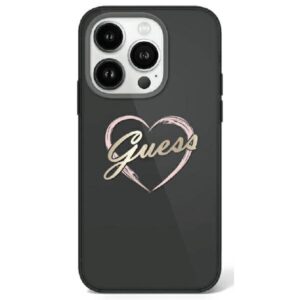 Original Case GUESS IML Heart GUHCP16LHCHGSPK for Iphone 16 Pro black