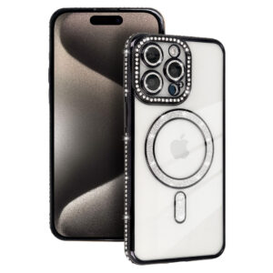 Bling Magsafe Case for Iphone 13 black