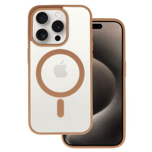 Acrylic Color Magsafe Case for Iphone 11 desert titanium