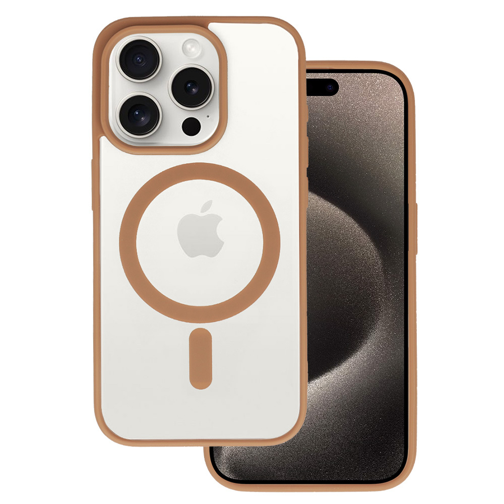 Acrylic Color Magsafe Case for Iphone 11 desert titanium