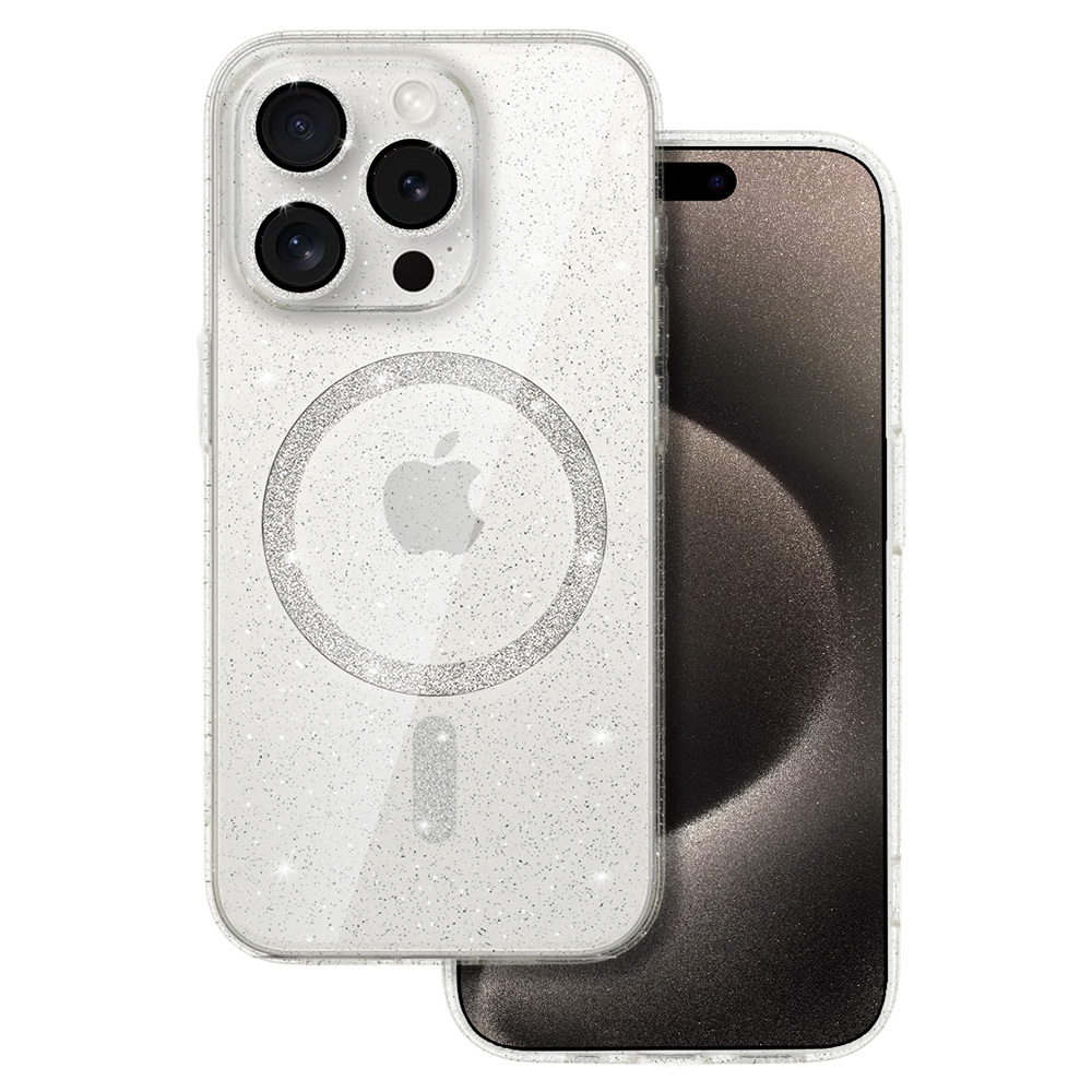 Glitter Magsafe Case for Samsung Galaxy S25 transparent