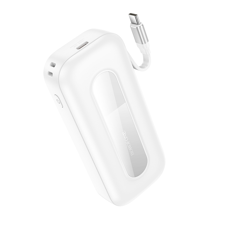 Borofone Power Bank 10000mAh BJ74 Hermoso - Type C - QC 3.0 PD 20W with Type C cable white