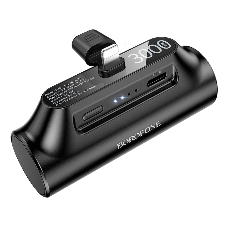 Borofone Power Bank 3000mAh BJ73 Honest - Lightning - black