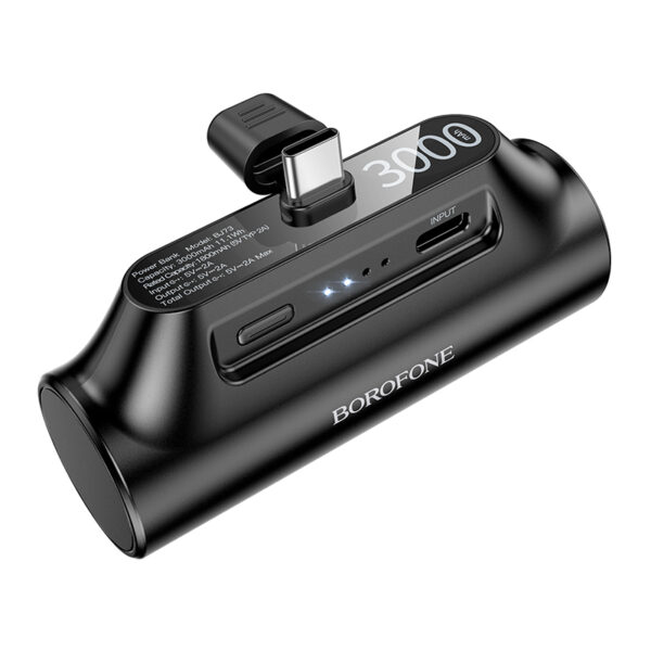 Borofone Power Bank 3000mAh BJ73 Honest - Type C - black
