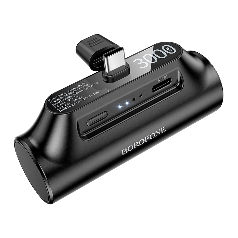 Borofone Power Bank 3000mAh BJ73 Honest - Type C - black