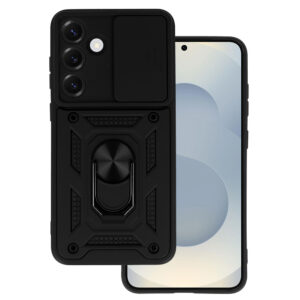 Slide Camera Armor Case for Samsung Galaxy S25 Ultra Black