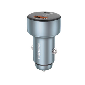 Foneng Car charger C18 - USB + Type C - PD 48W 3A grey