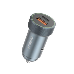 Foneng Car charger C16 - USB + Type C - PD 30W 3A silver