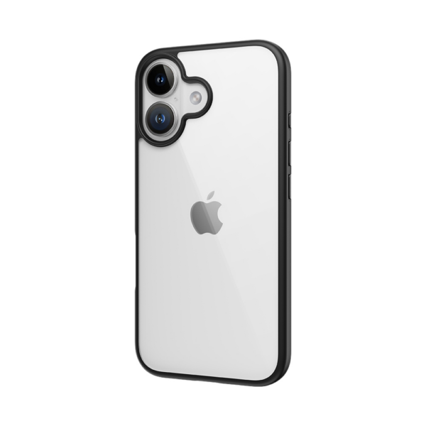Rock Guard Series Case for Iphone 16 Plus transparent-black