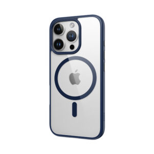 Rock Guard Series Magnetic Case for Iphone 16 Pro transparent-blue