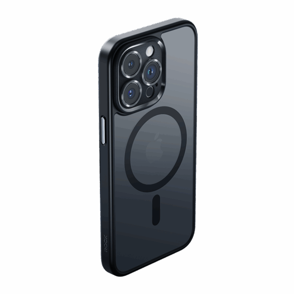 Rock Guard Touch Matte Series Magnetic Case for Iphone 16 black